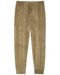 Aurélien - Pintuck Tapered-Leg Terry Sweatpants - Lyst