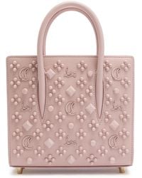 Christian Louboutin - Paloma Embellished Mini Leather Top Handle Bag - Lyst