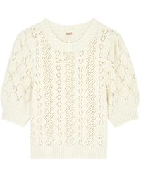 Free People - Eloise Pointelle-Knit Jumper - Lyst