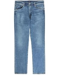 Citizens of Humanity - Gage Straight-Leg Denim And Cashmere-Blend Jeans - Lyst