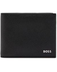 BOSS - Northon Saffiano Leather Wallet - Lyst