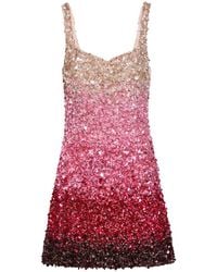 Alice + Olivia - Eve Dégradé Sequin-Embellished Mini Dress - Lyst