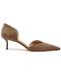 Victoria Beckham - Victoria Angle D'Orsay 55 Suede Pumps - Lyst