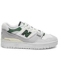 New Balance - 550 Panelled Leather Sneakers - Lyst