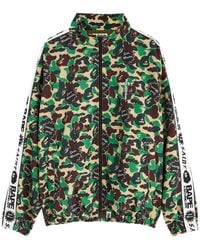 SAINT Mxxxxxx - X A Bathing Ape Printed Nylon Track Jacket - Lyst