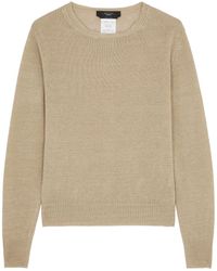 Weekend by Maxmara - Atzeco Knitted Linen Jumper - Lyst