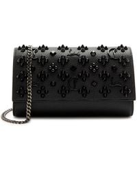 Christian Louboutin - Paloma Embellished Leather Wallet-on-chain - Lyst