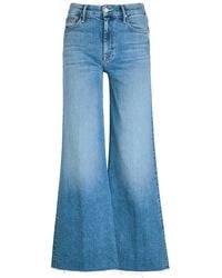Mother - The Roller Fray Wide-Leg Jeans - Lyst
