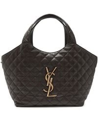 Saint Laurent - Icare Medium Quilted Leather Tote Bag - Lyst