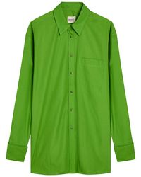 KHAITE - Newton Cotton-Poplin Shirt - Lyst