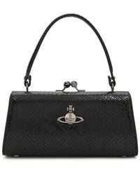 Vivienne Westwood - Doll Xl Snake-Effect Leather Top Handle Bag - Lyst