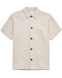 Universal Works - Tech Waffle-Knit Cotton Shirt - Lyst