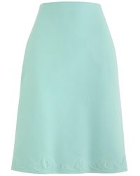 Tory Burch - Embossed Knitted Skirt - Lyst