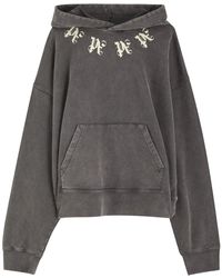 Palm Angels - Statement Monogram Cotton Sweatshirt - Lyst