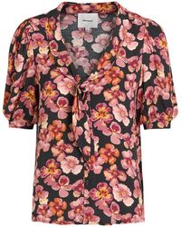 Reformation - Joelle Floral-Print Crepe Blouse - Lyst