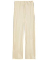Vince - Fluid Straight-Leg Satin Trousers - Lyst
