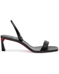 Christian Louboutin - Condora 55 Leather Slingback Sandals - Lyst