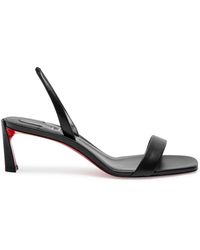Christian Louboutin - Condora 55 Leather Slingback Sandals - Lyst