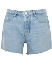 Damen Bekleidung Kurze Hosen Mini Shorts PAIGE Baumwolle JEANS-SHORTS MARGOT in Schwarz 