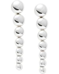Missoma - Articulated Rhodium-plated Drop Earrings - Lyst
