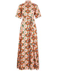 Borgo De Nor - Posie Floral-Print Cotton Maxi Dress - Lyst