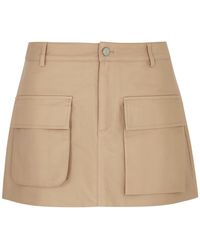 AEXAE - Cotton Mini Cargo Skirt - Lyst