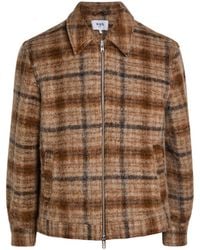 Wax London - Heath Checked Wool-Blend Jacket - Lyst