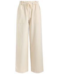 Rails - Ryan Wide-Leg Cotton-Blend Trousers - Lyst