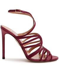 Aquazzura - Serenade 105 Raffia Sandals - Lyst