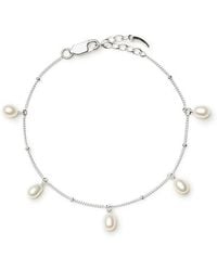 Missoma - Pearl Baya-Plated Charm Bracelet - Lyst