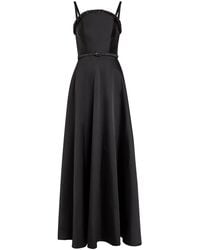 Roland Mouret - Curved Crystal-Embellished Taffeta Gown - Lyst