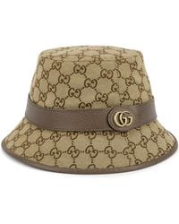 Gucci - Gg Monogram Canvas Bucket Hat, , Bucket Hat, Canvas - Lyst