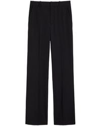 Balmain - Straight-Leg Wool Trousers - Lyst