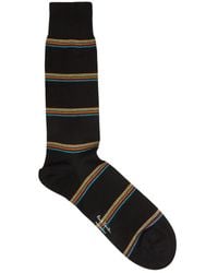 Paul Smith - Striped Stretch-cotton Socks - Lyst