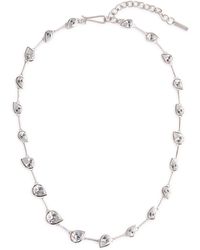 Completedworks - Myriad Embellished Rhodium-Plated Necklace - Lyst