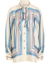 Zimmermann - Patterned Silk Shirt - Lyst