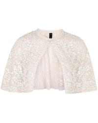 Needle & Thread - Regal Rose Sequin-embellished Tulle Cape - Lyst
