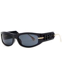 Fendi - Graphy Rectangle-frame Sunglasses - Lyst
