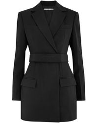 Alexander Wang - Belted Wool Mini Blazer Dress - Lyst