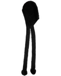 Acne Studios - Pom-Pom Brushed Mohair-Blend Hood - Lyst
