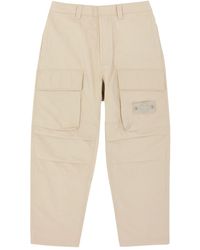 Stone Island - Ghost Wide-Leg Cotton Cargo Trousers - Lyst