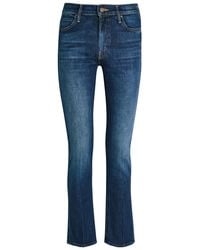 Mother - The Rascal Skimp Slim Tapered-Leg Stretch-Denim Jeans - Lyst