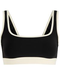 Bondi Born - Away That Day Palma Scoop-Neck Designer Bikini Top, Ivory, M - Lyst