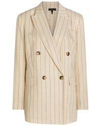 Rag & Bone - Emile Pinstriped Double-Breasted Blazer - Lyst