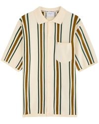 Percival - Ventura Striped-Intarsia Cotton Shirt - Lyst