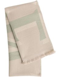 Loewe - Logo Wool And Cashmere-Blend Scarf - Lyst