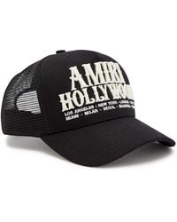 Amiri - Hollywood Embroidered Canvas And Mesh Cap - Lyst