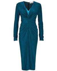 Diane von Furstenberg - Hades Glittered Stretch-jersey Midi Dress - Lyst