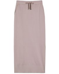 Herno - Cotton Midi Skirt - Lyst