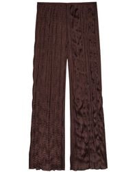 STAUD - Nami Plissé Trousers - Lyst